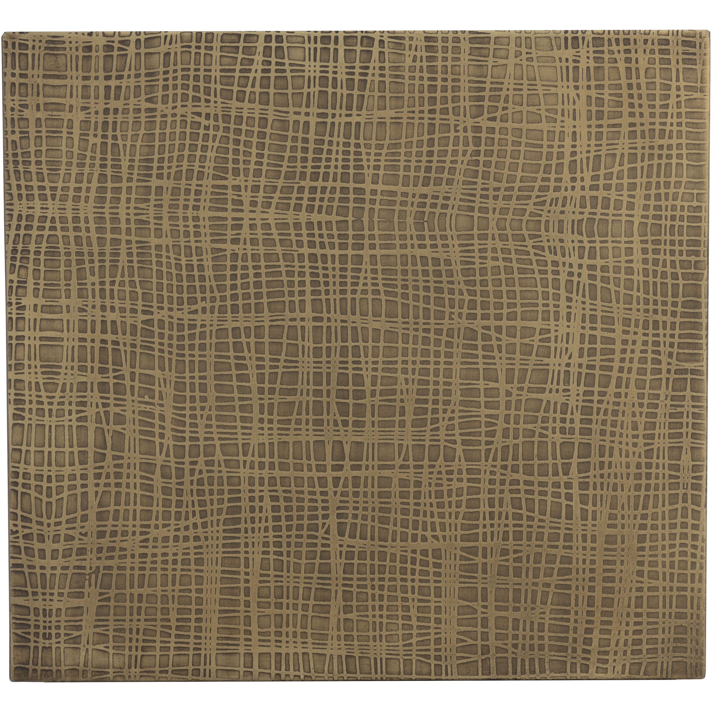 Albans 22 X 22 inch Brass / Black Side Table